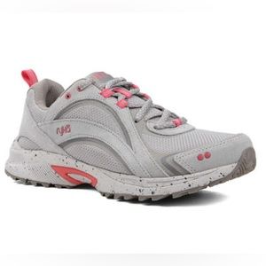 Ryka Sky Walk Trail Walker Vapor Grey/Coral Sneakers